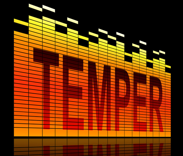 Temper word concept. - Photo, Image