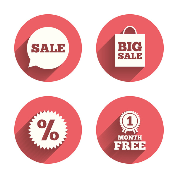 Sale speech bubble icons - Vektor, kép