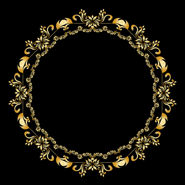 Zlatá kaligrafické návrhové prvky - Vektor, obrázek