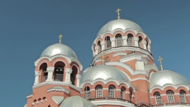 Spaso-Preobrazhensky-Kathedrale in der Stadt Nischni Nowgorod - Filmmaterial, Video