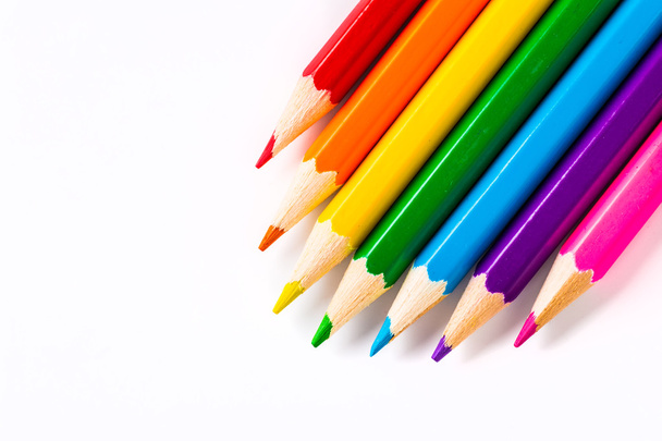 Fond abstrait à partir de crayons de couleur - Photo, image