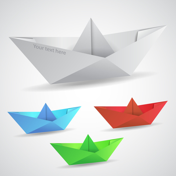 Колекція паперових човнів Clip-Art
 - Вектор, зображення