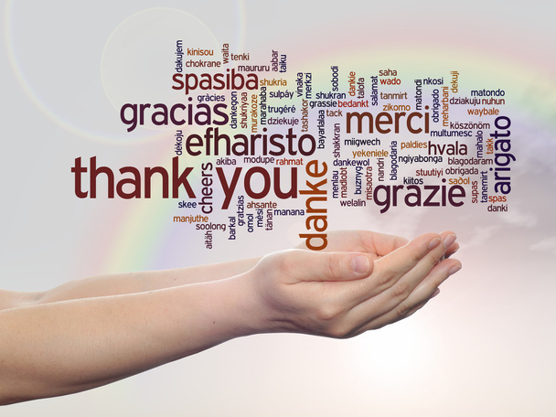 thank you word cloud held\ - Photo, image