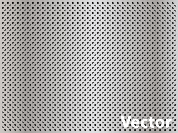metal perforado textura fondo - Vector, Imagen