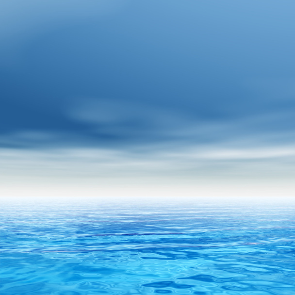 concepto de alta resolución conceptual mar u océano agua olas y cielo nubes paisaje exótico o paraíso fondo
 - Foto, Imagen