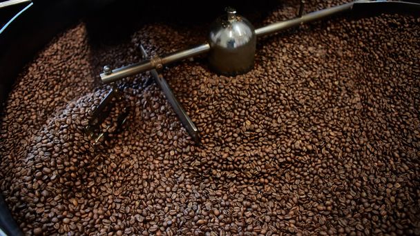 Freshly roasted coffee beans - Foto, Imagen
