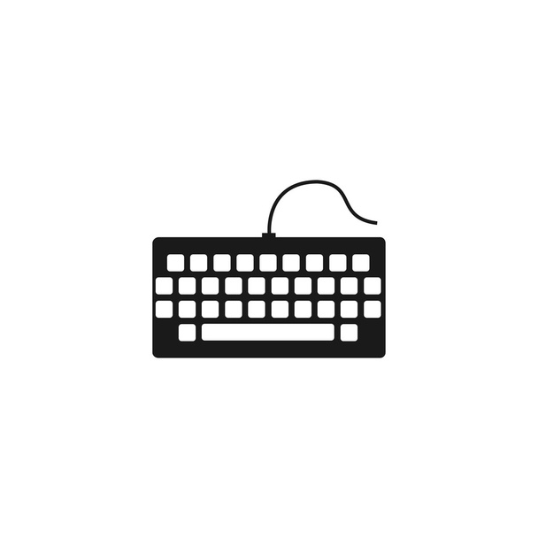 keyboard icon. Flat design style. - Vector, Image