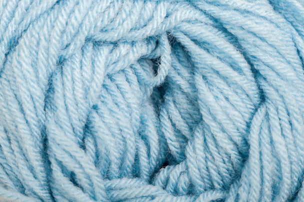 laine de fil bleu pour fond de tricot
 - Photo, image