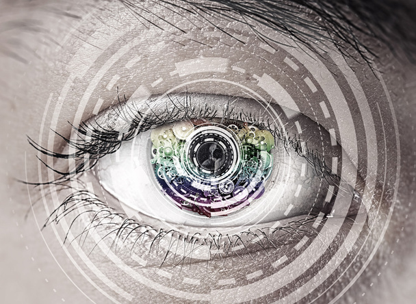 Eye scanning. Concept image - 写真・画像