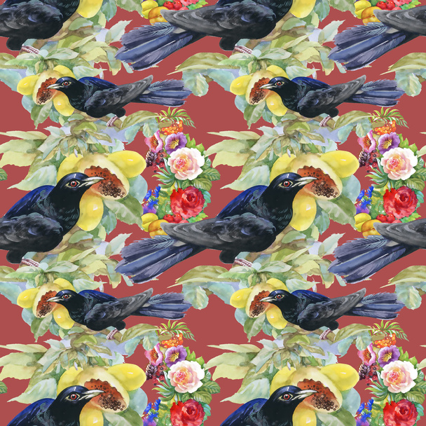 exotic birds background - Foto, afbeelding