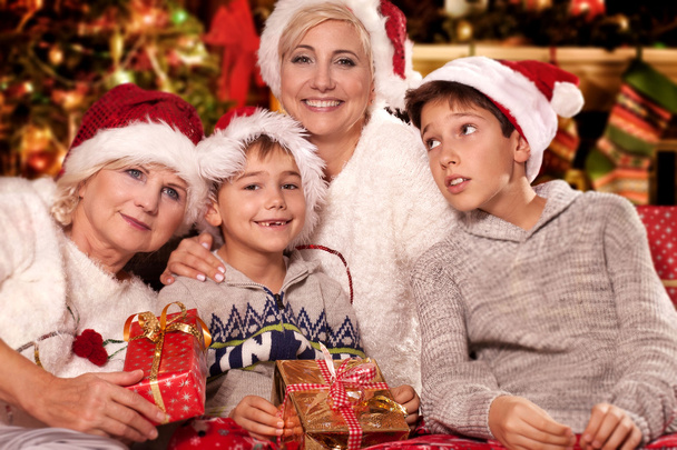 Christmas time. Happy family. - Valokuva, kuva