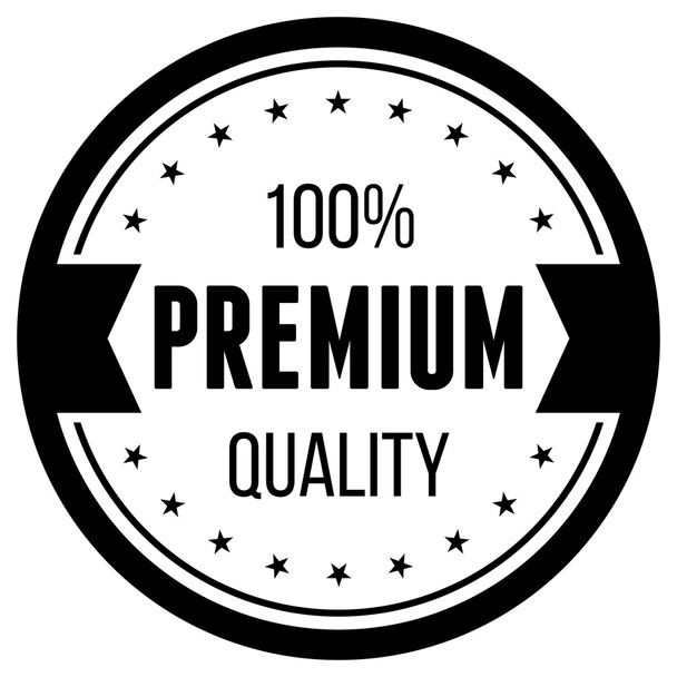 Black Premium Quality Badge - Vetor, Imagem