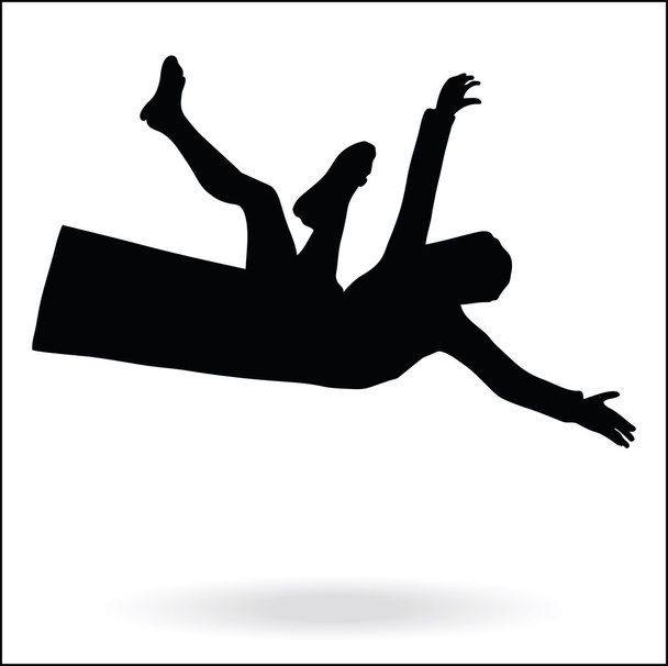 middle east style dressed man falling - Vector, Image