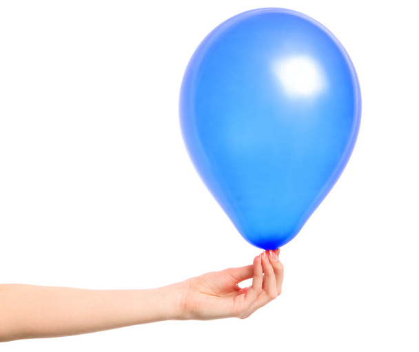 膨脹可能な気球、白い背景の上の写真 - 写真・画像