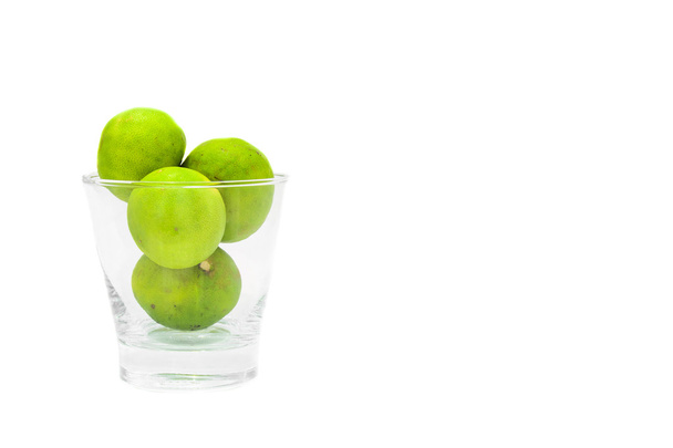 limes  in glass - Photo, Image