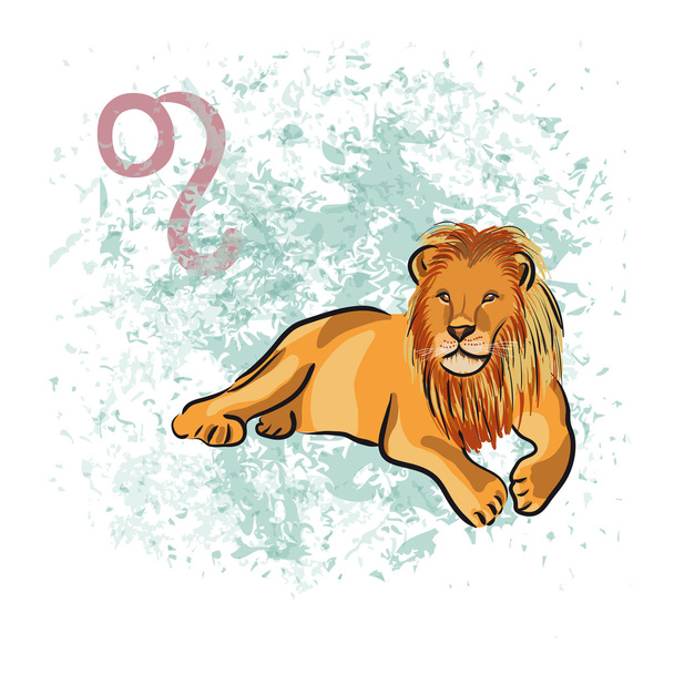 Leo sign of the Zodiac - Vector, Image