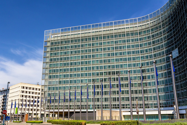 Berlaymont building of European Comission in Brussels - Foto, Imagen