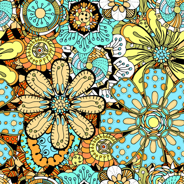 Seamless Floral Pattern - Vektor, obrázek