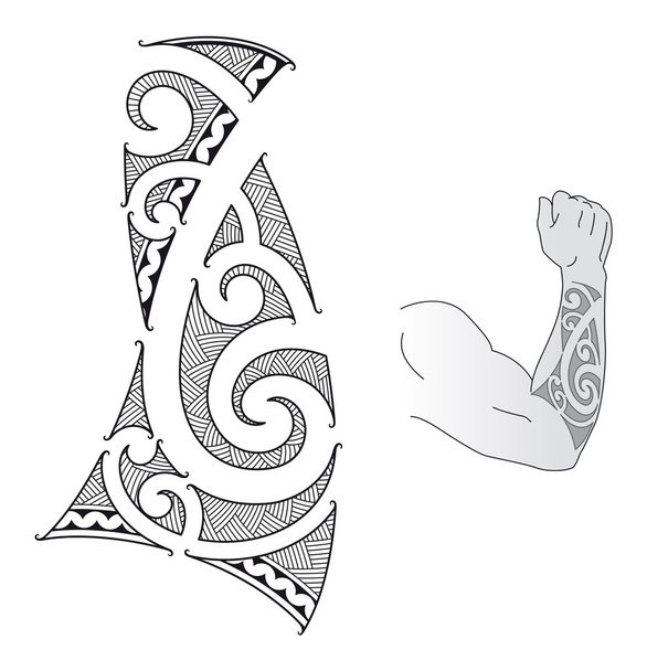 Маорі татуювання дизайн
 - Вектор, зображення