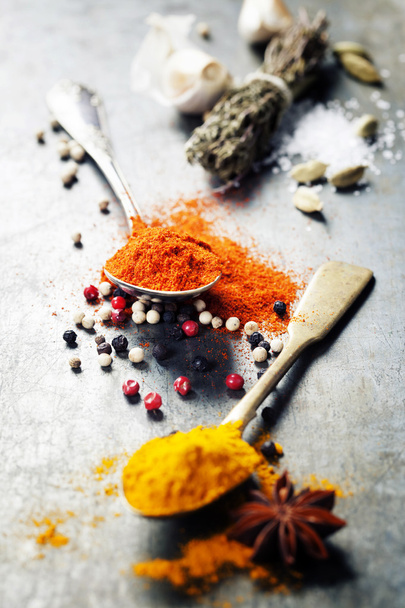 Herbs and spices selection - Φωτογραφία, εικόνα