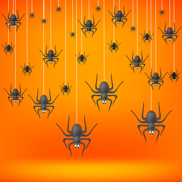 Set od Grey Spiders - Vector, Image