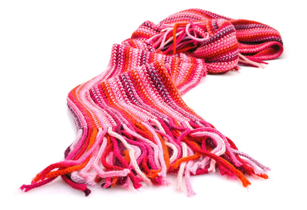 Bufanda roja rayada
 - Foto, Imagen