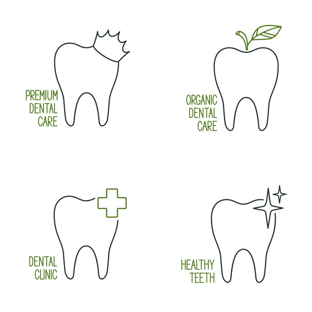 Set di icone per la cura dentale
 - Vettoriali, immagini