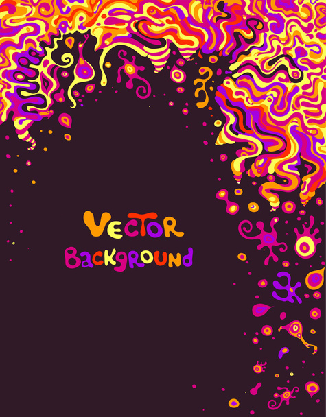 Vector doodle background with space for your text - Wektor, obraz