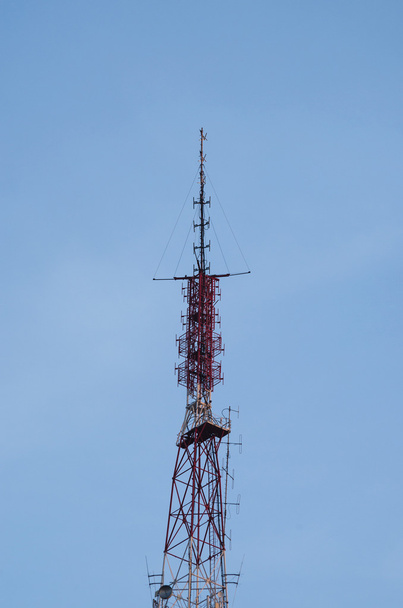 The top of antenna tower - Valokuva, kuva