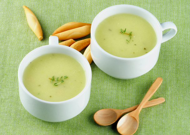 Cream van Asparagus soep - Foto, afbeelding