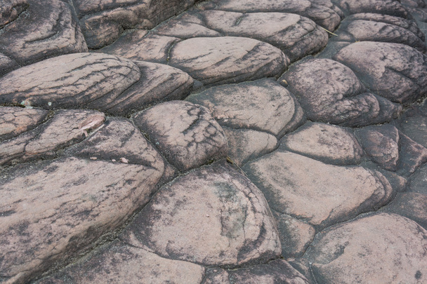 De kiezelsteen stenen vloeren, op de berg - Foto, afbeelding