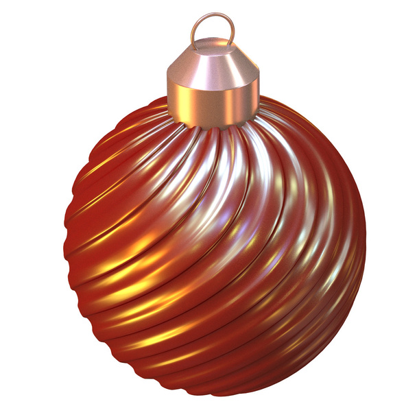 isolated shiny christmas tree ball - Foto, Bild