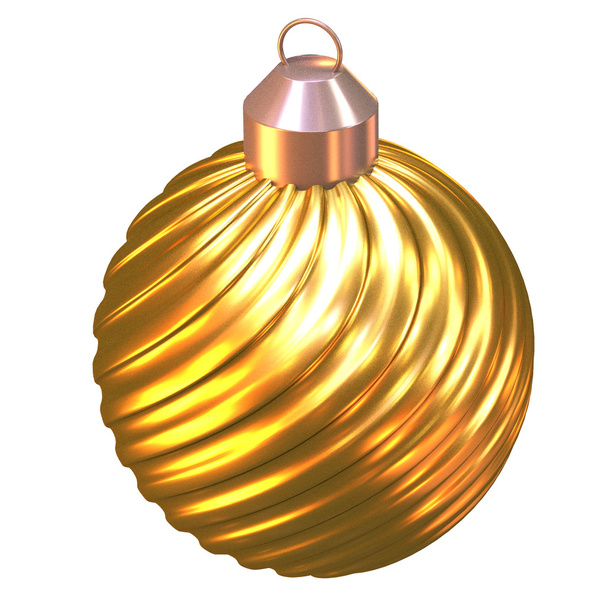 isolated shiny christmas tree ball - Foto, Bild