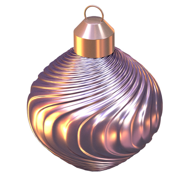 isolated shiny christmas tree ball - Фото, зображення