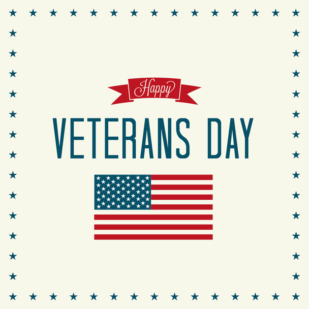 Happy Veterans Day - Vector, afbeelding