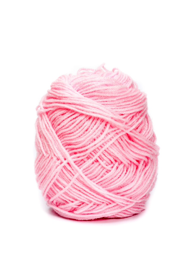 lana de hilo rosa para tejer
 - Foto, Imagen