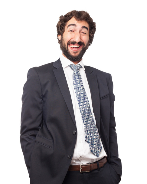 happy businessman laughing - Photo, image