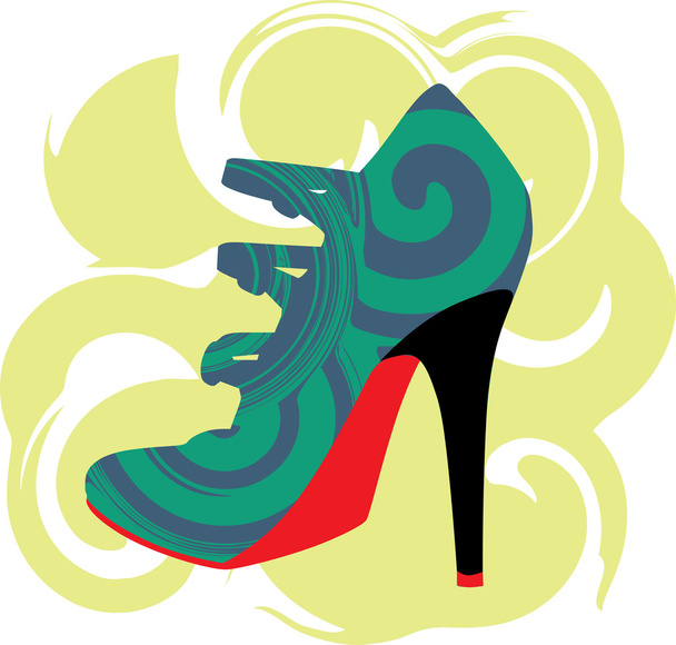 Woman Shoe, Vector illustration - Vettoriali, immagini