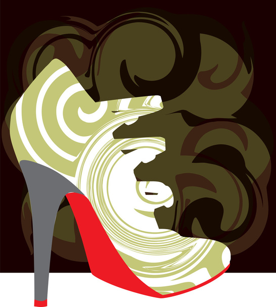 Woman Shoe, Vector illustration - Vettoriali, immagini