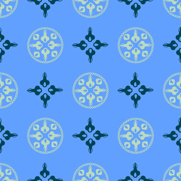 geometric floral pattern - Vector, afbeelding