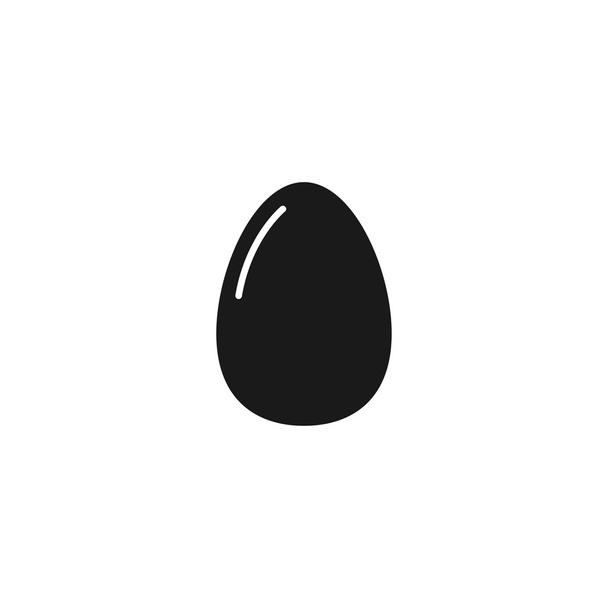 Icono del huevo. estilo de diseño plano
. - Vector, Imagen