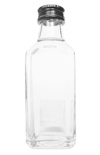 Zwart-wit Alcohol fles - Foto, afbeelding