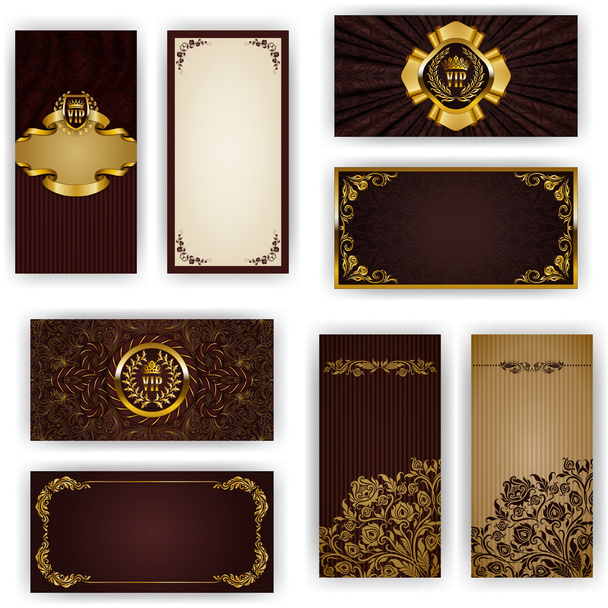 Elegant template for vip luxury invitation - Vecteur, image