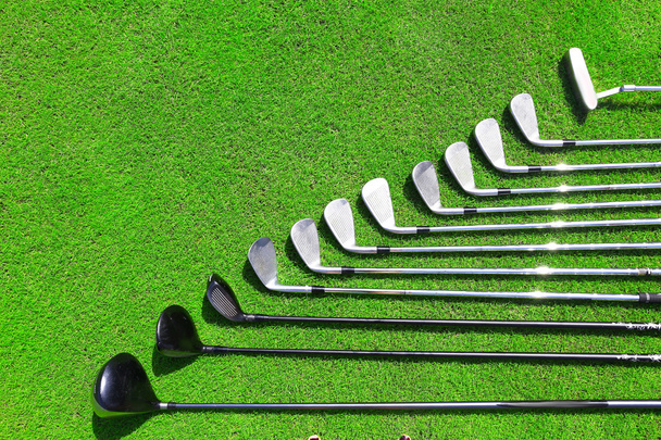 Different golf clubs - Zdjęcie, obraz