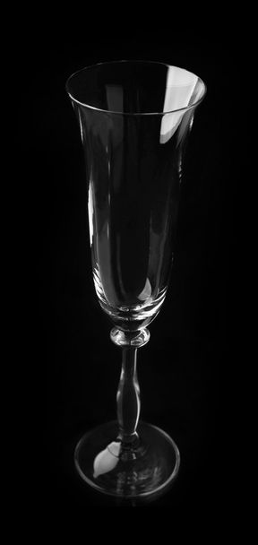 Empty champagne glass  - Фото, зображення
