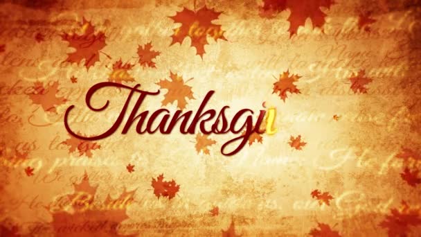Jour de Thanksgiving arrière-plan vintage, automne, ancien, arrière-plan de l'automne
 - Séquence, vidéo