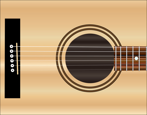 Akustická kytara Soundboard - Vektor, obrázek