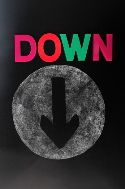 Down arrow - Photo, Image
