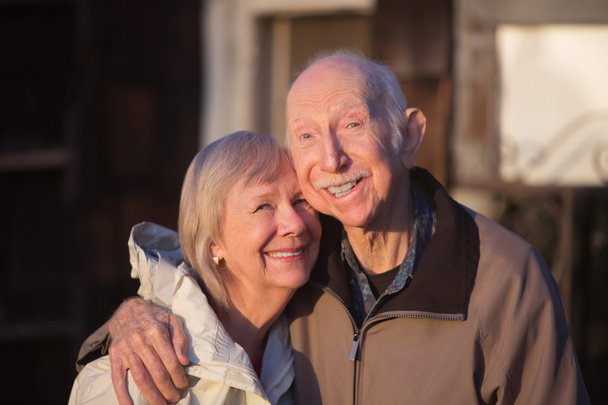 Sourire Couple plus âgé
 - Photo, image