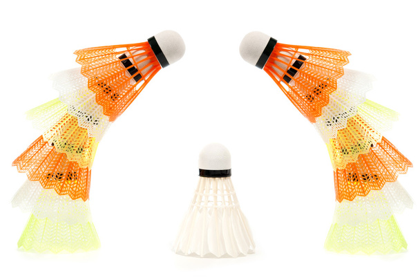 boules de badminton sur fond blanc
 - Photo, image